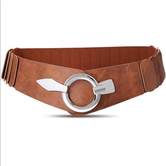 Wide Leather Belt Buckle - Picture 1 of 4